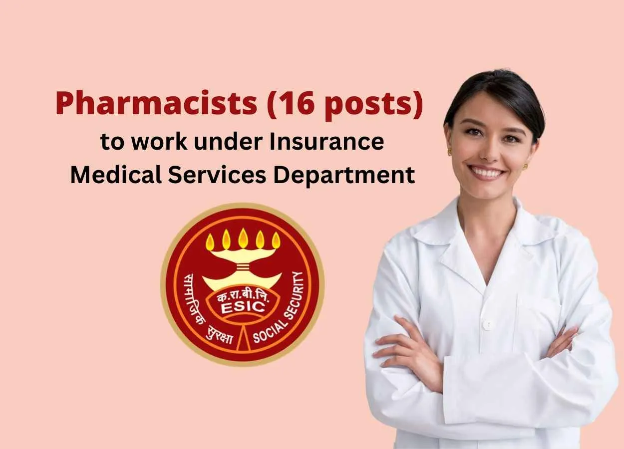 Opportunity for Pharmacists to work under Insurance Medical Services Department