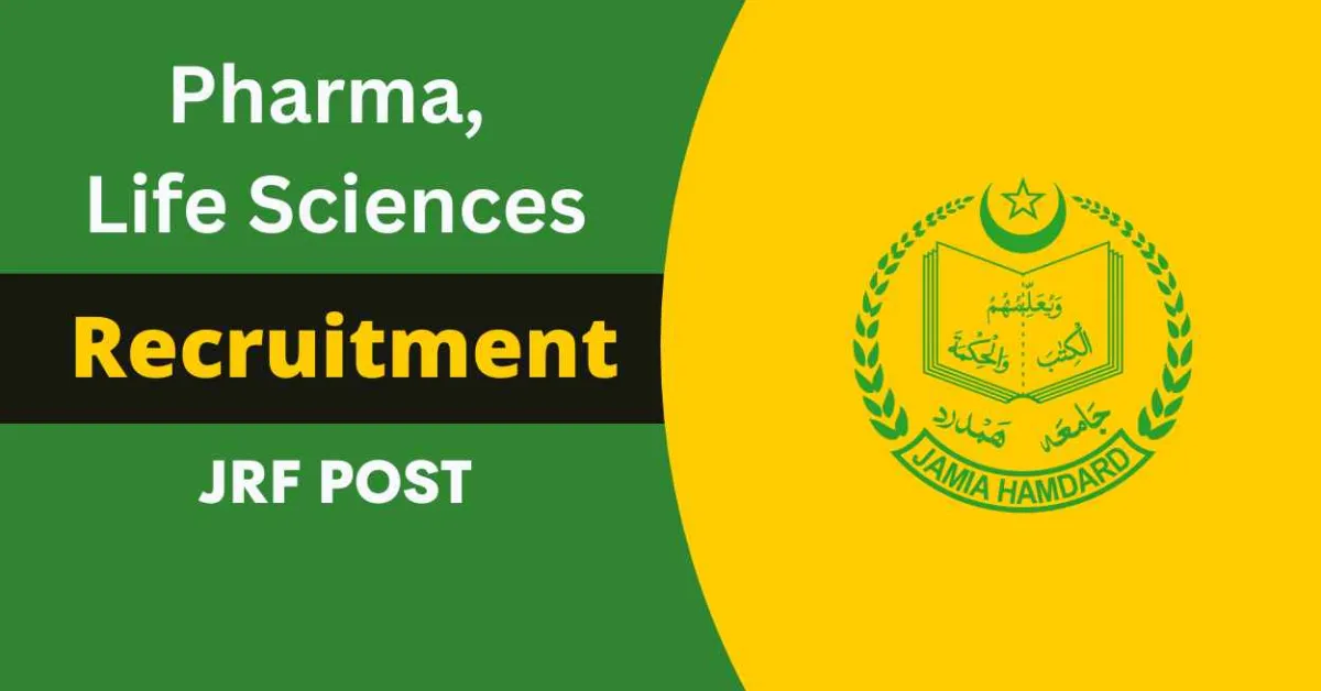 Pharma, Life Sciences Recruitment at Jamia Millia Islamia