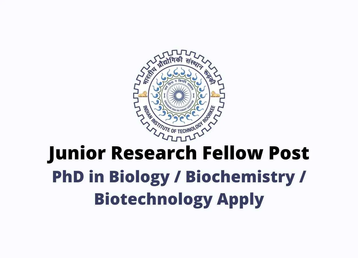 Vacancy for Junior Research Fellow at IIT