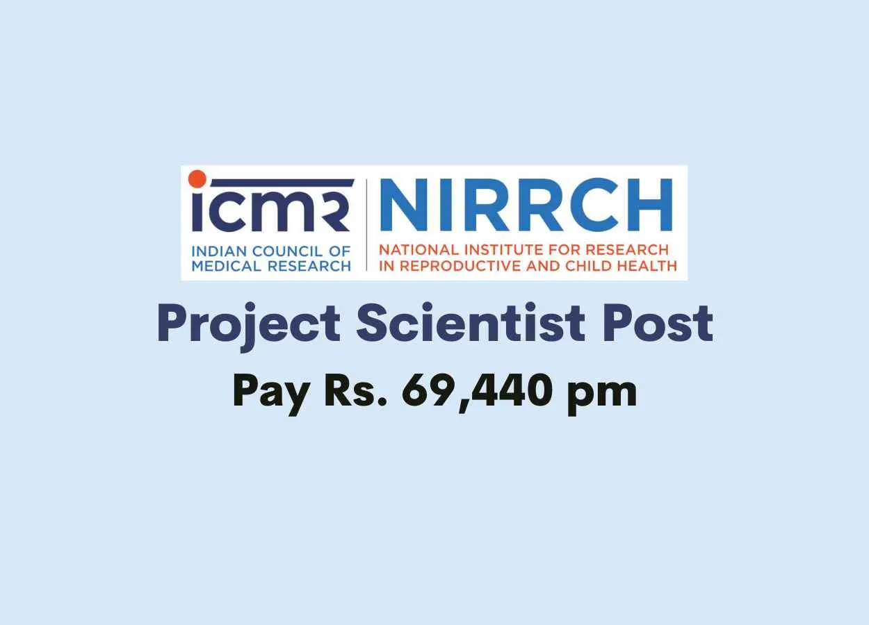 Vacancy for Project Scientist at NIRRCH