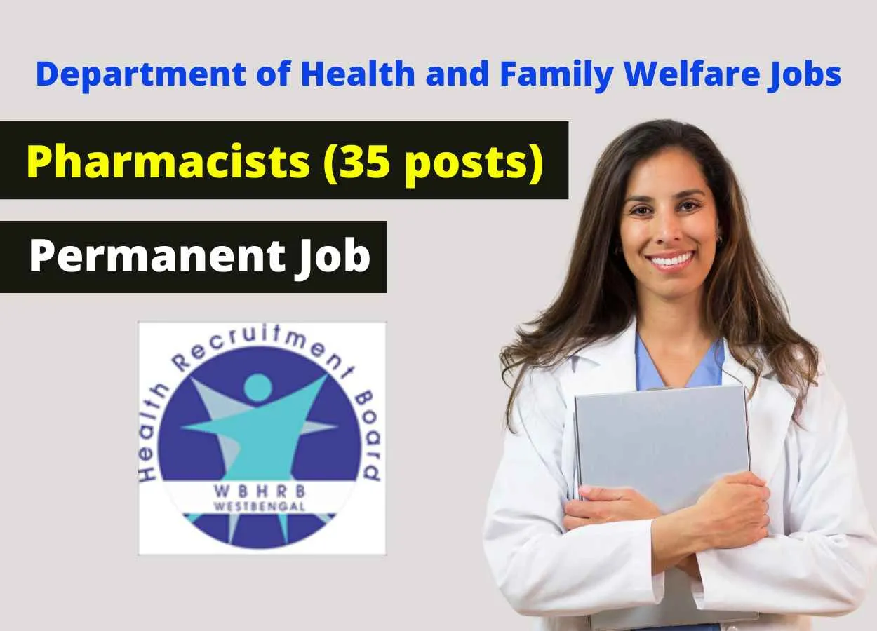 WB Health Recruitment Board invites online application for post of Pharmacists