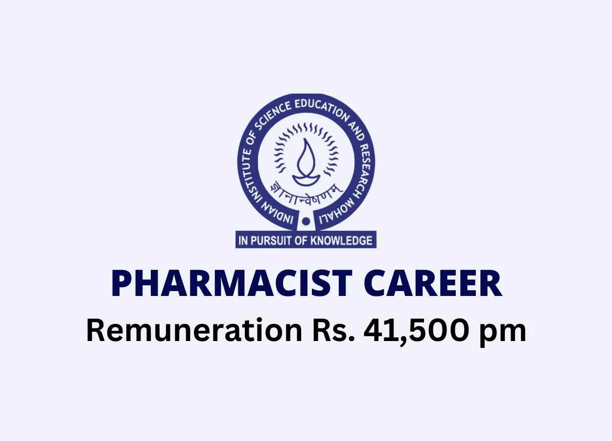 Career for Pharmacist at IISER