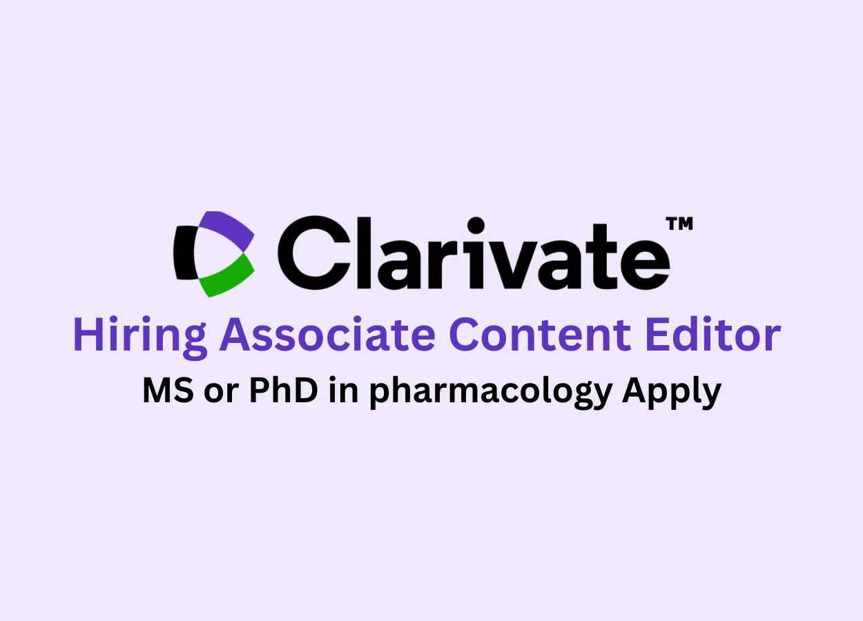 Clarivate Hiring Associate Content Editor