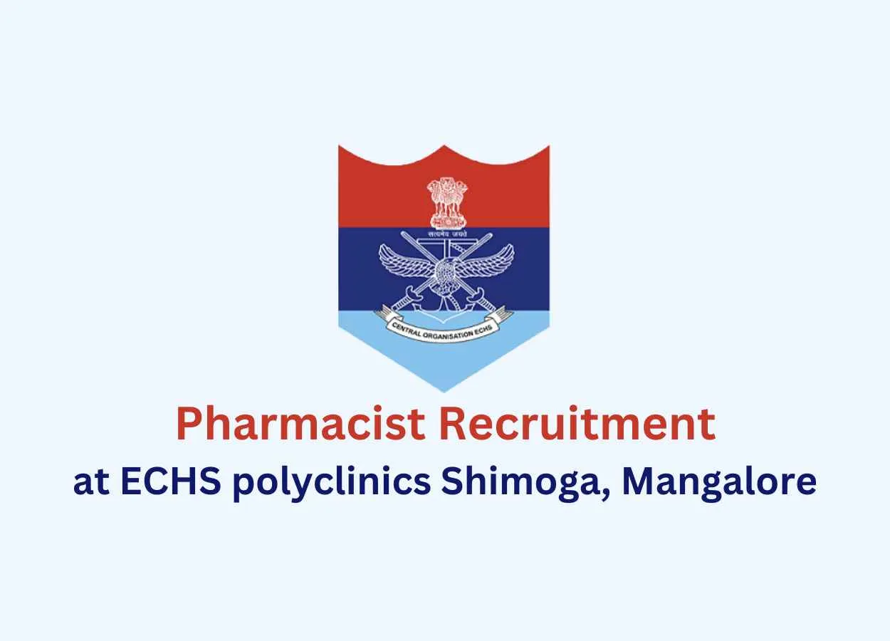 ECHS invites applications for Post of Pharmacist