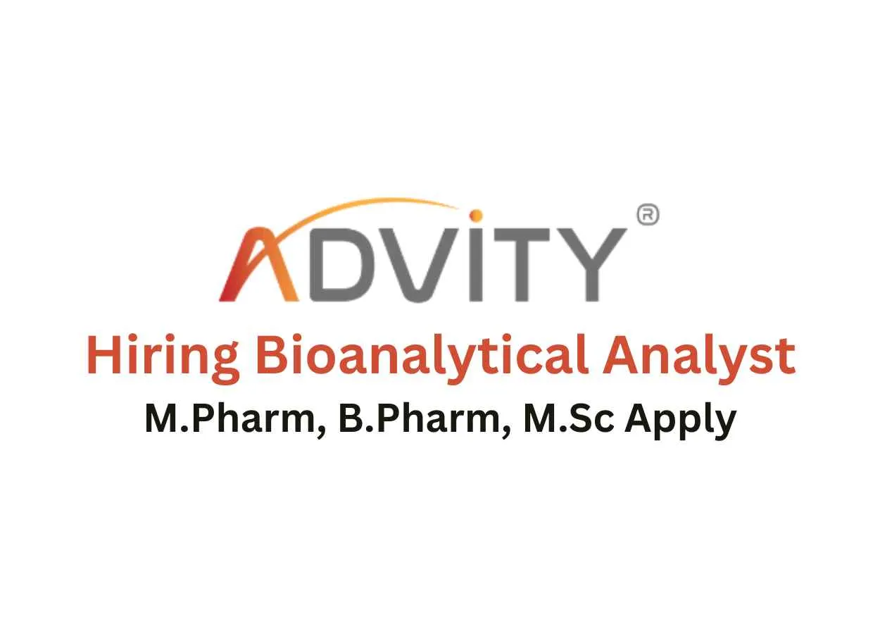 Hiring Bioanalytical Analyst at ADVITY