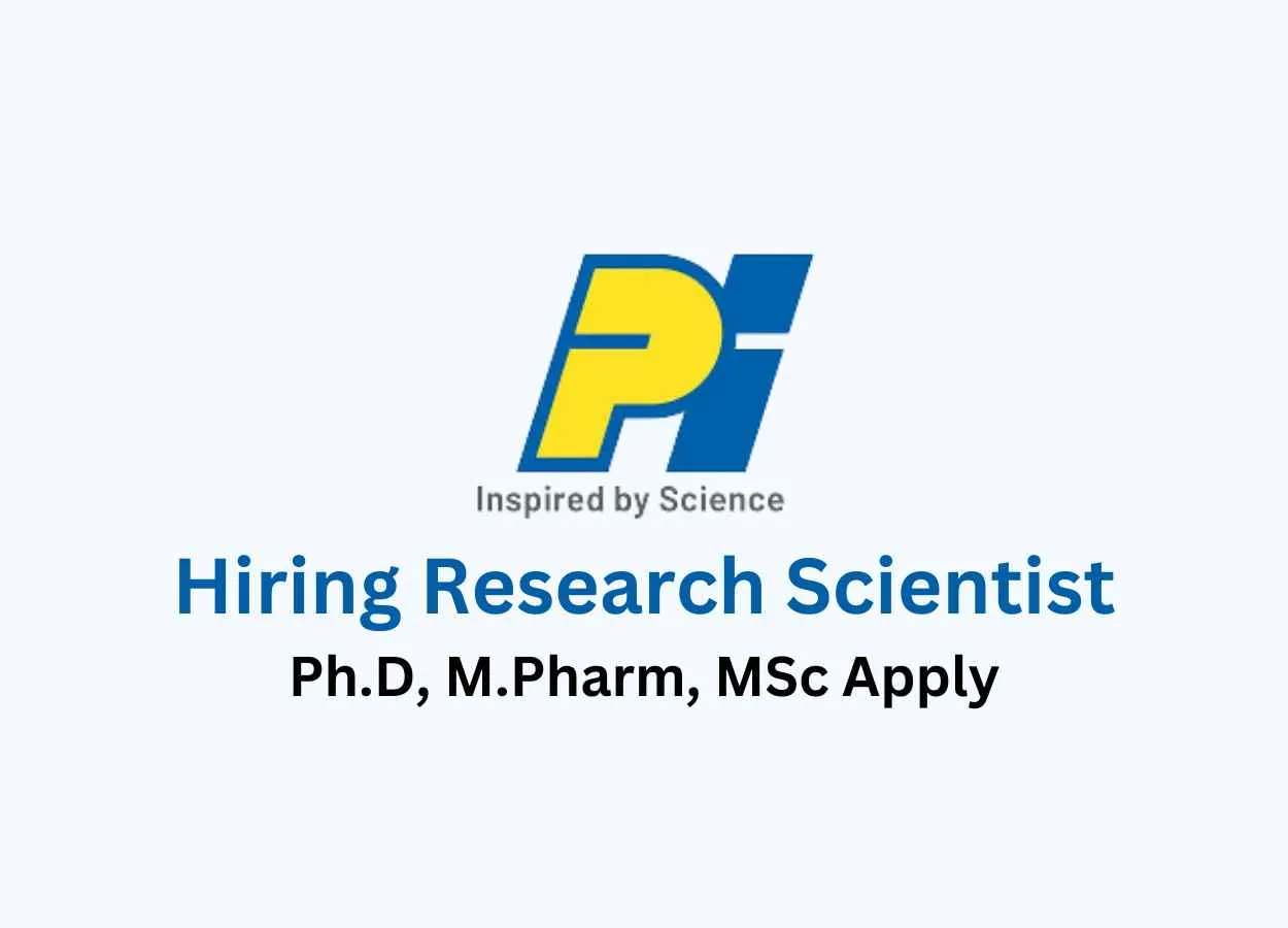 Hiring Research Scientist at PI Industries Ltd