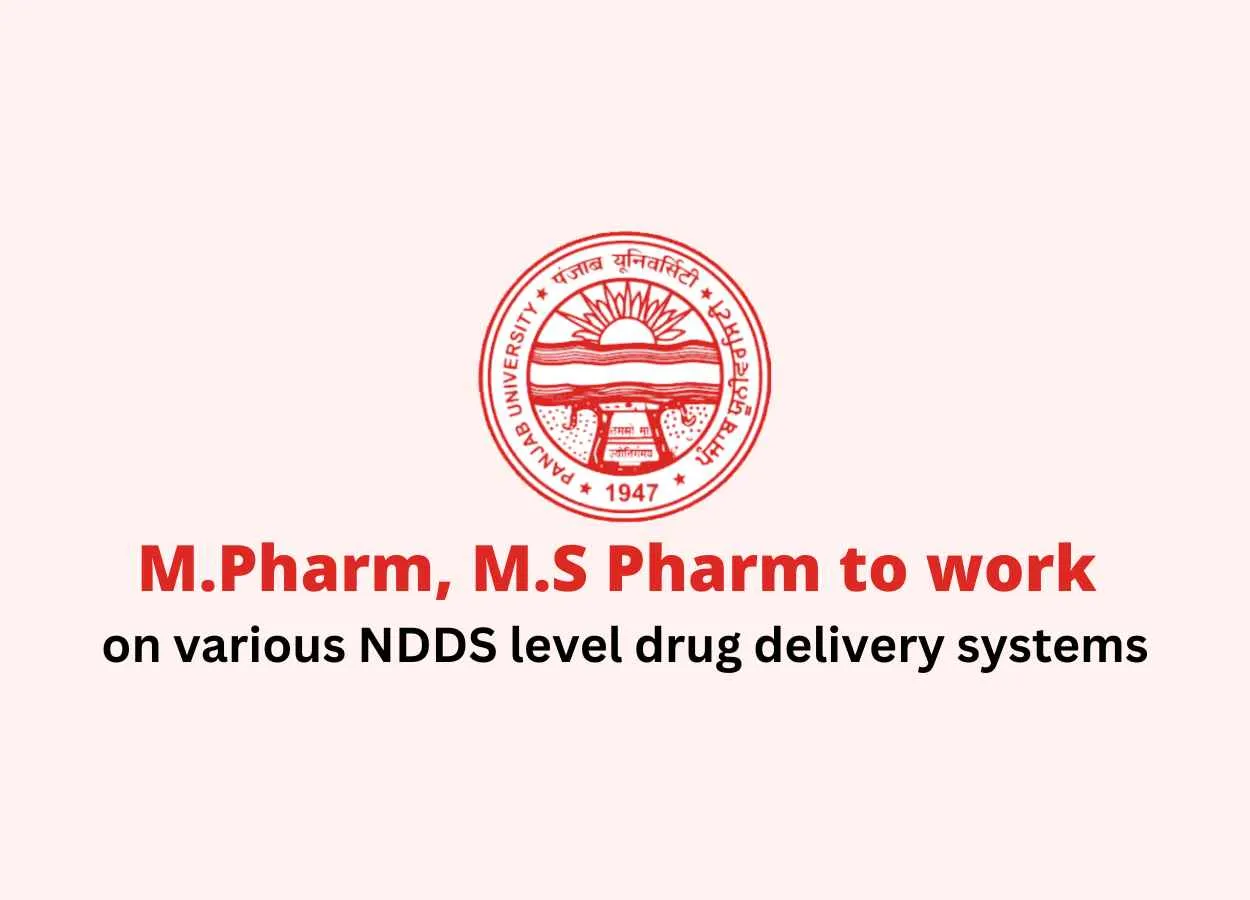 Job for M.Pharm, M.S Pharm as Research Scholars at Panjab University