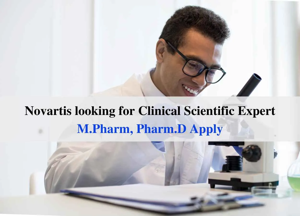 Novartis looking for Clinical Scientific Expert