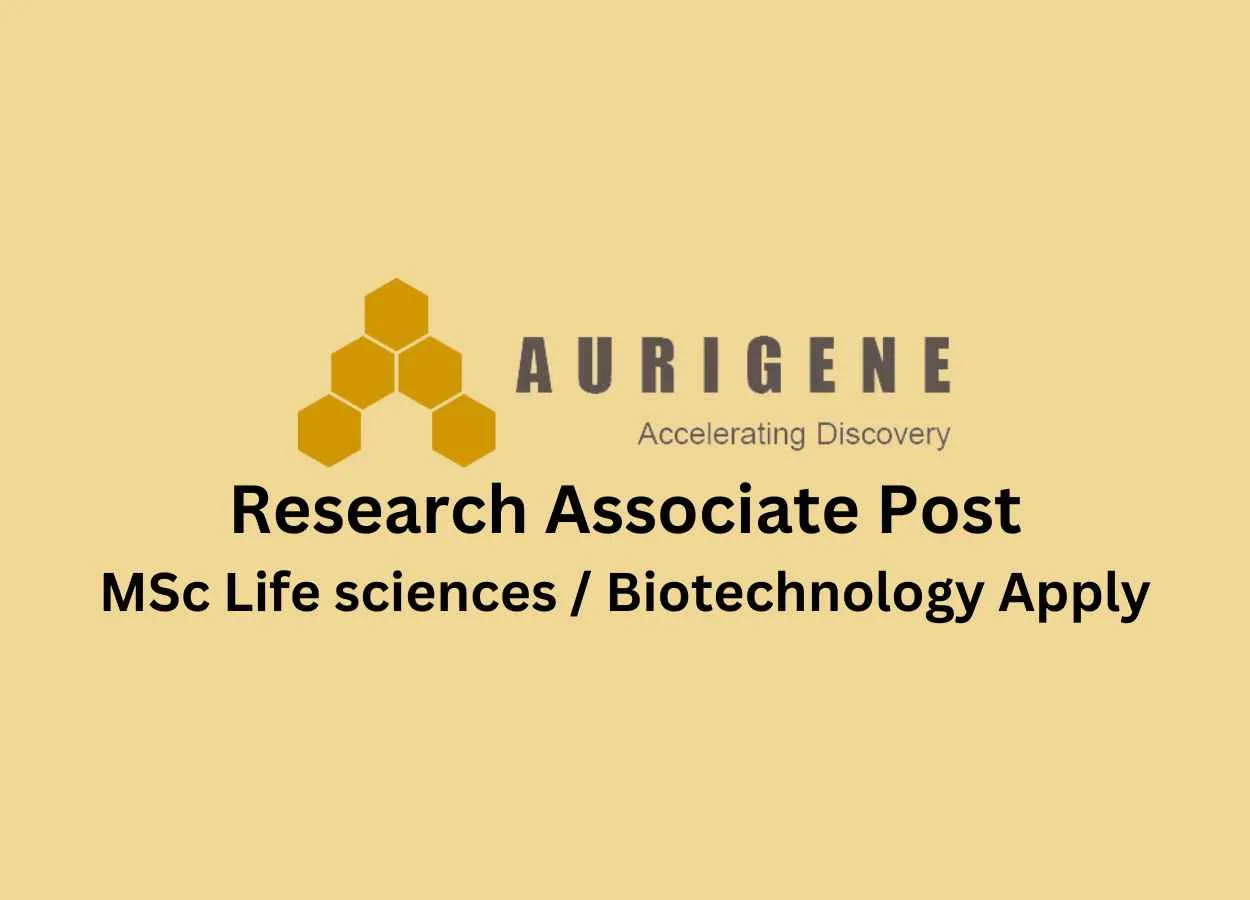 Require Research Associate at Aurigene