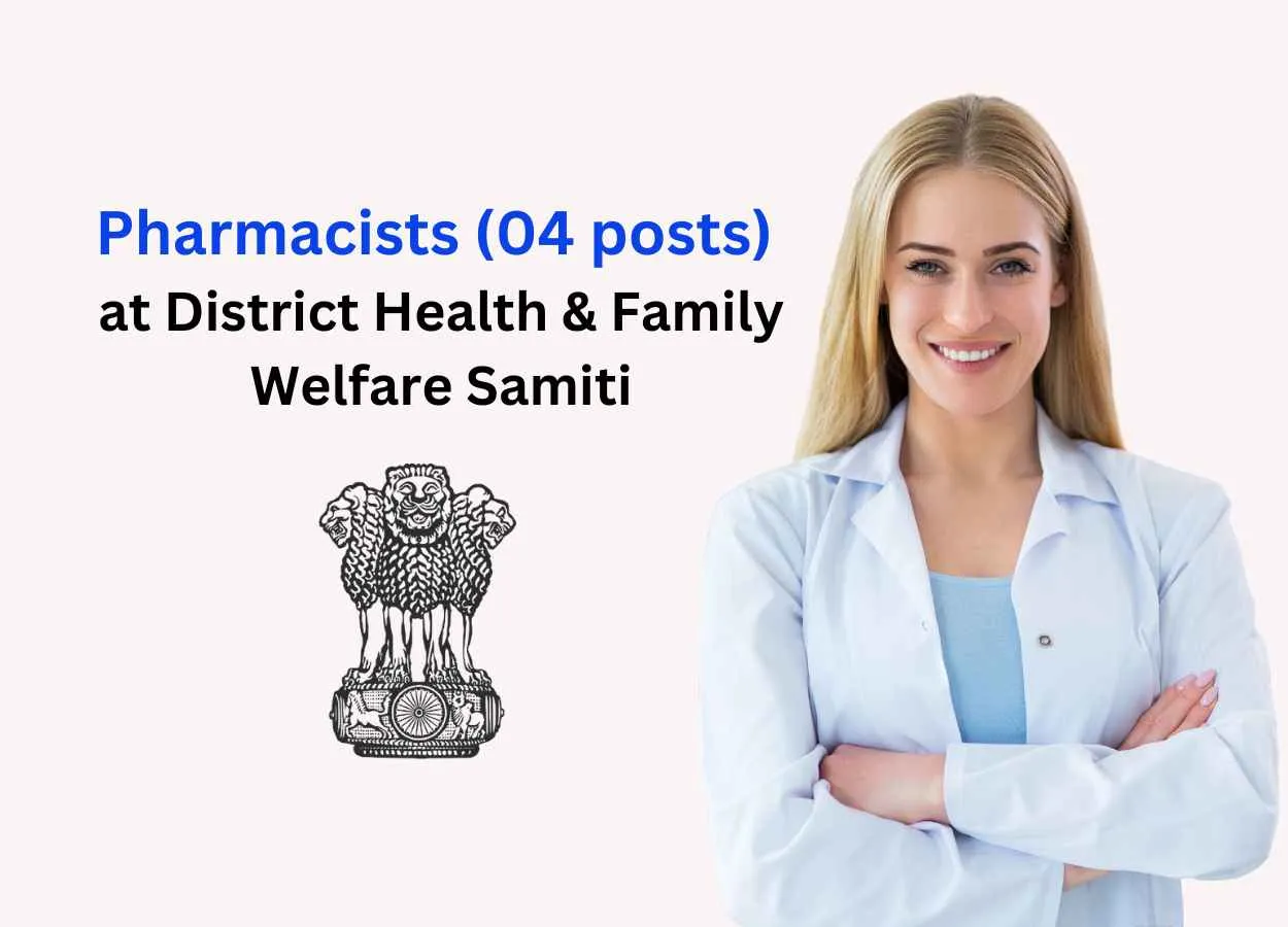 Apply Online for Pharmacists at District Health & Family Welfare Samiti
