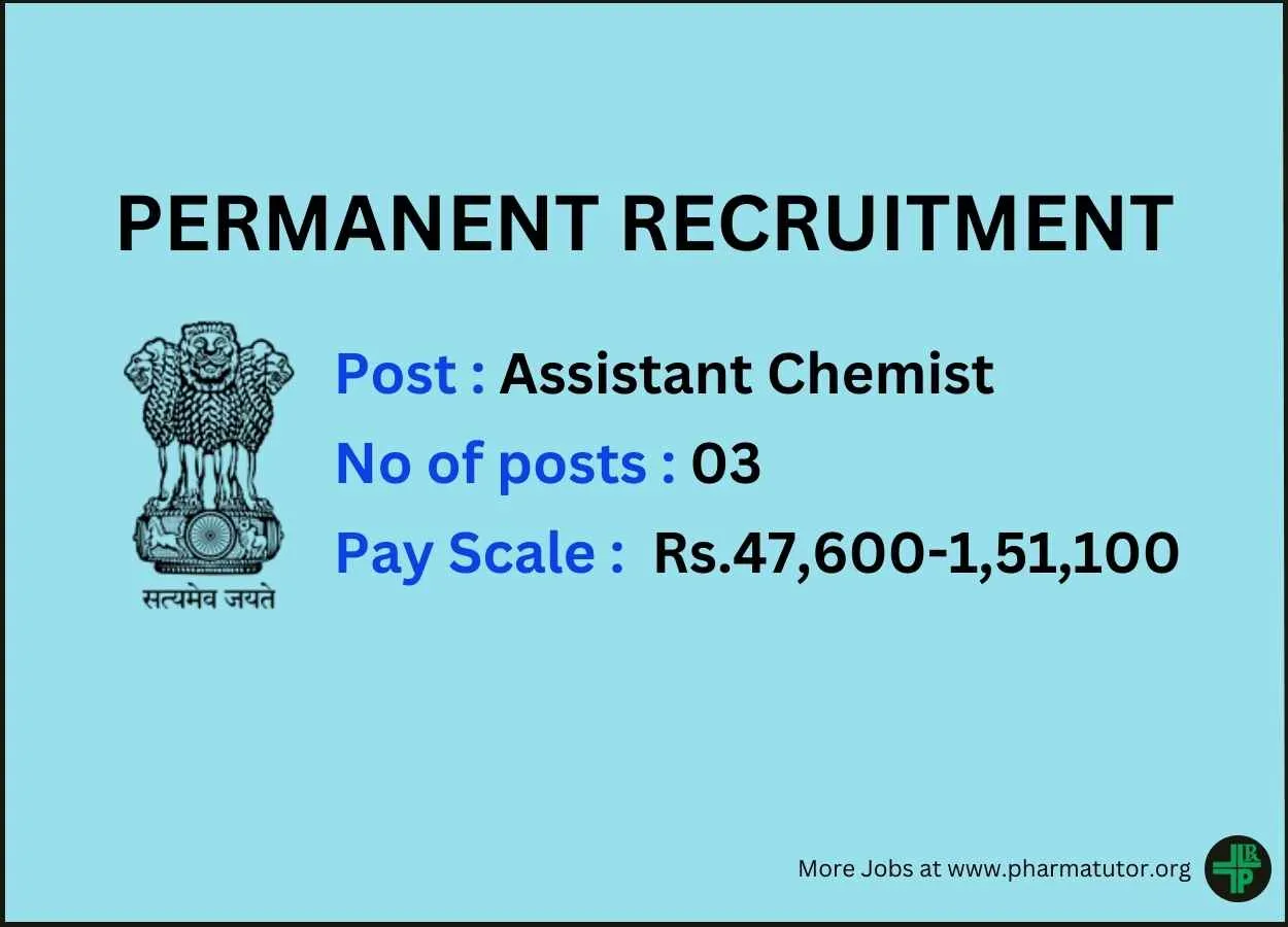 Career as Assistant Chemist under Public Service Commission