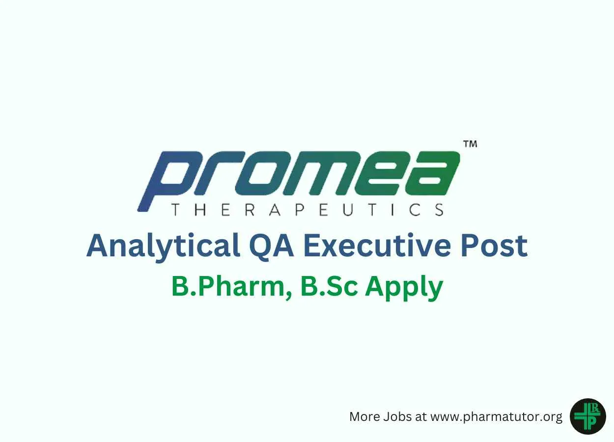 Promea Therapeutics looking for Analytical QA Executive