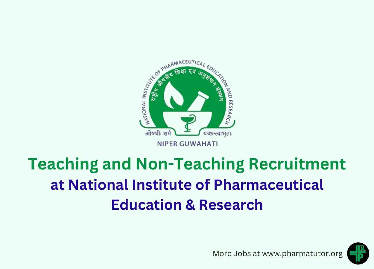 Recruitment for Teaching and Non-Teaching at NIPER