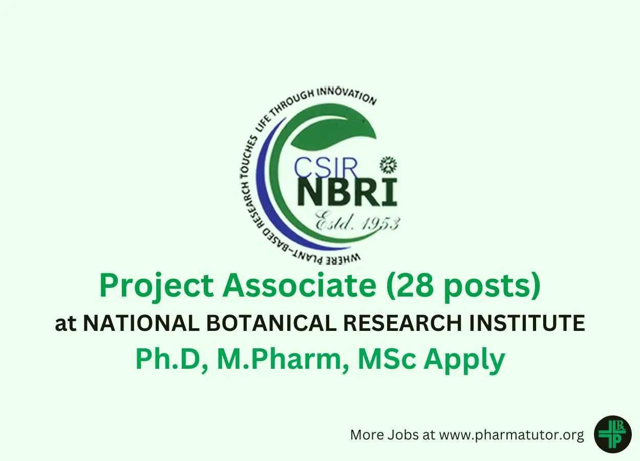 Vacancy for Project Associate at NBRI