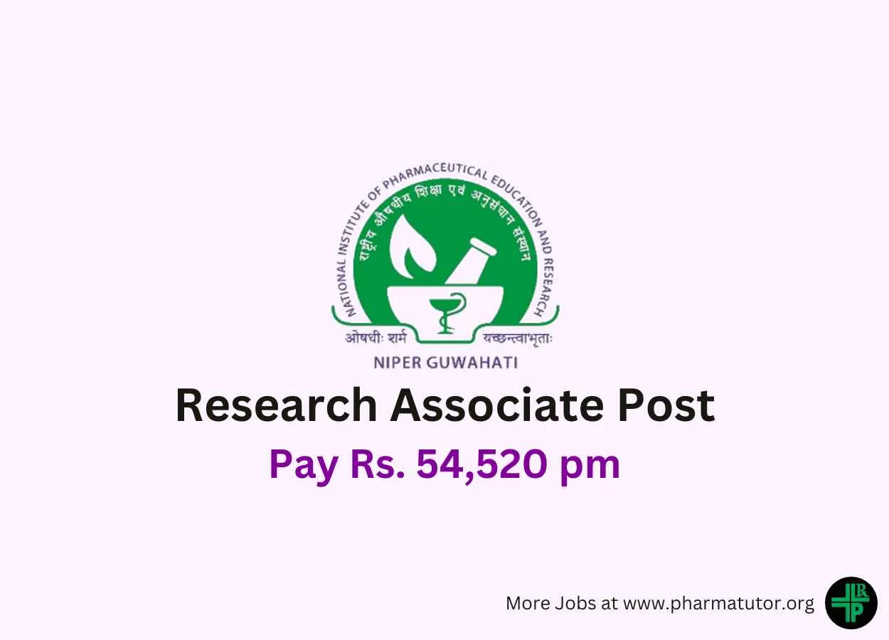 Vacancy for Research Associate at NIPER