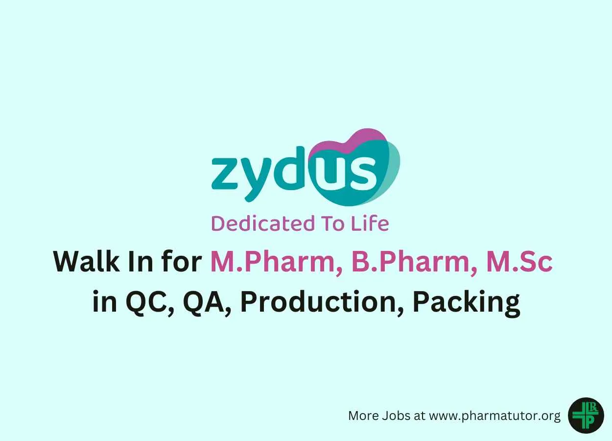 Zydus Lifesciences - Walk In