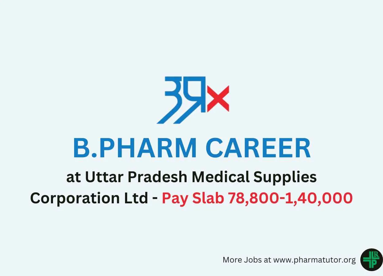 Career for B.Pharm as General Manager Drug Procurement at UPMSCL