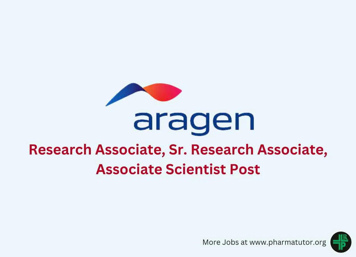 Hiring Research Associate, Senior Research Associate, Associate Scientist at Aragen