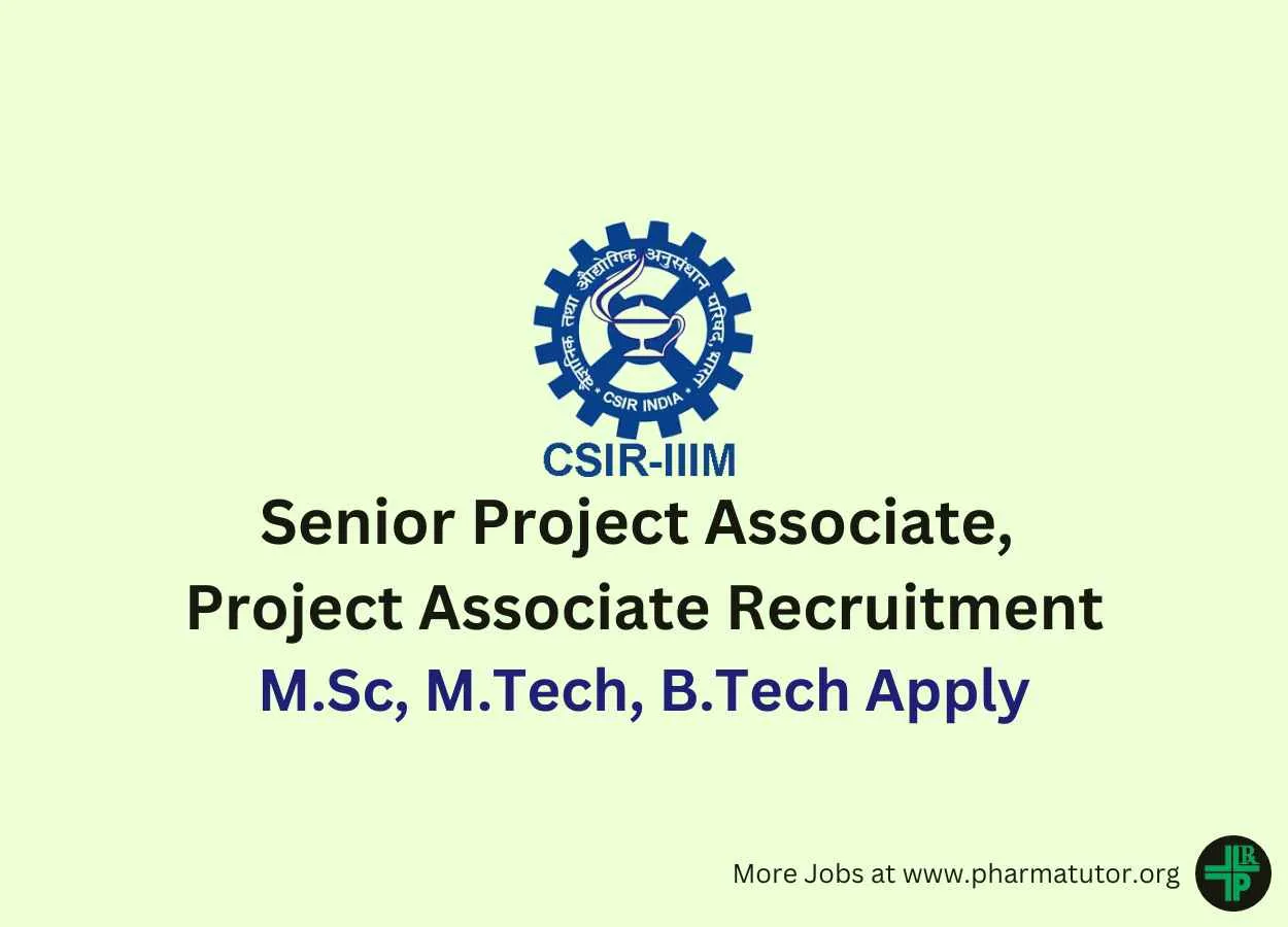 IIIM Senior Project Associate, Project Associate Recruitment