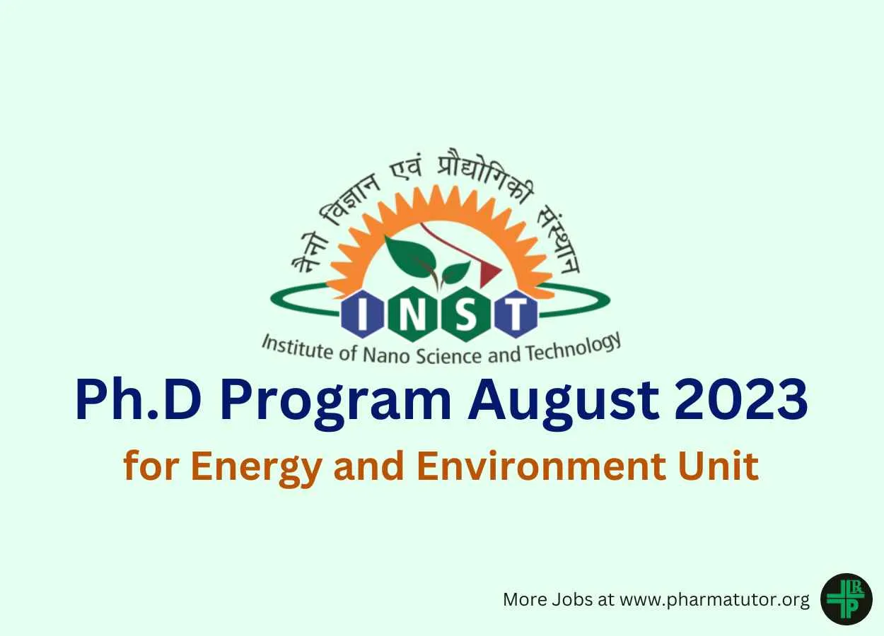INST invites applications for Ph.D Program August 2023