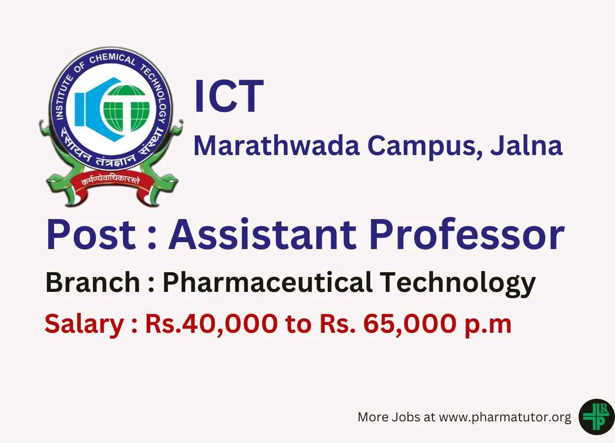 Job for Assistant Professor at ICT Marathwada Campus
