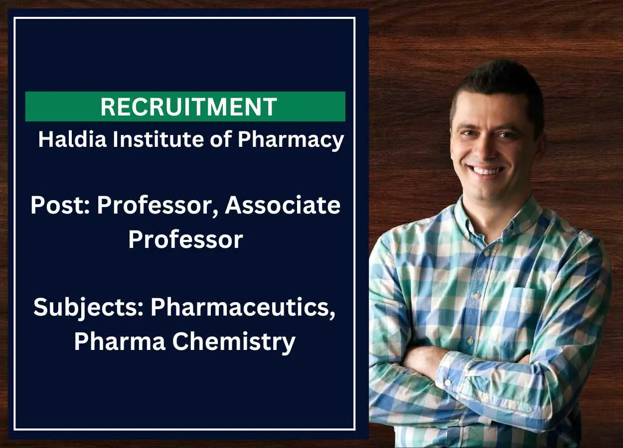 Job for Professor, Associate Professor at Haldia Institute of Pharmacy