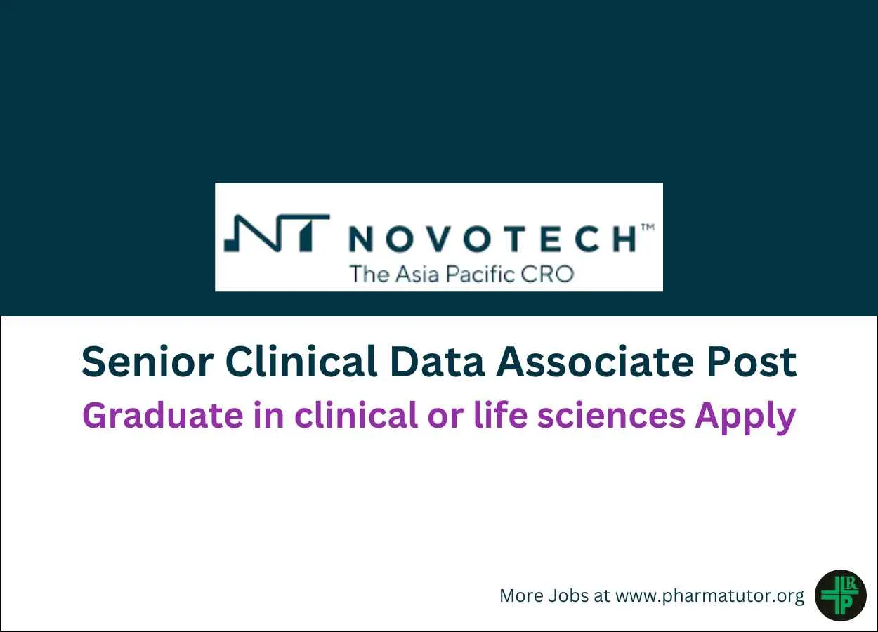 Novotech looking for Senior Clinical Data Associate