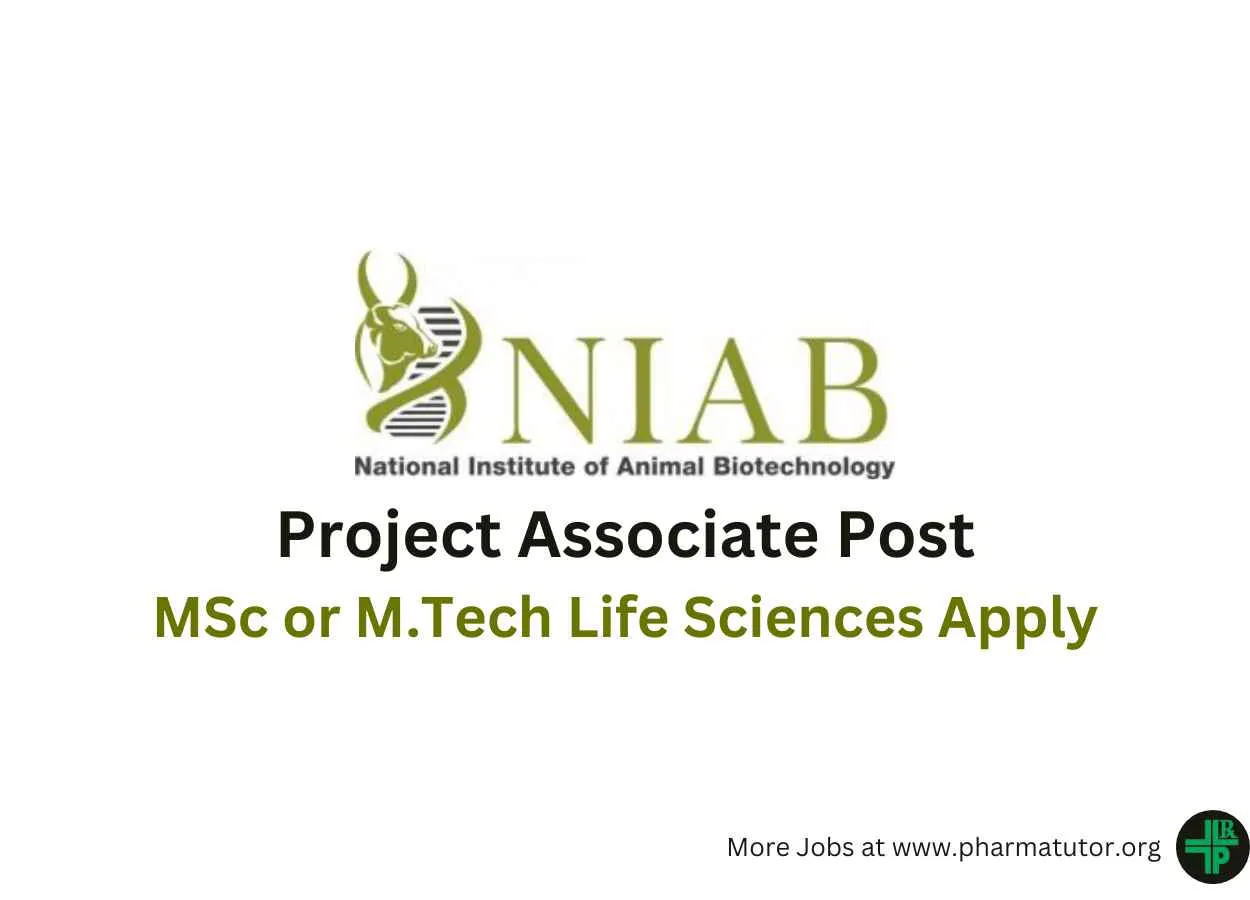 Online applications are invited for Project Associate at NIAB