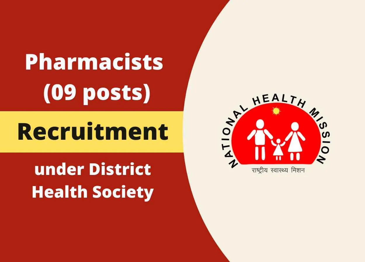 Recruitment for Pharmacists under District Health Society