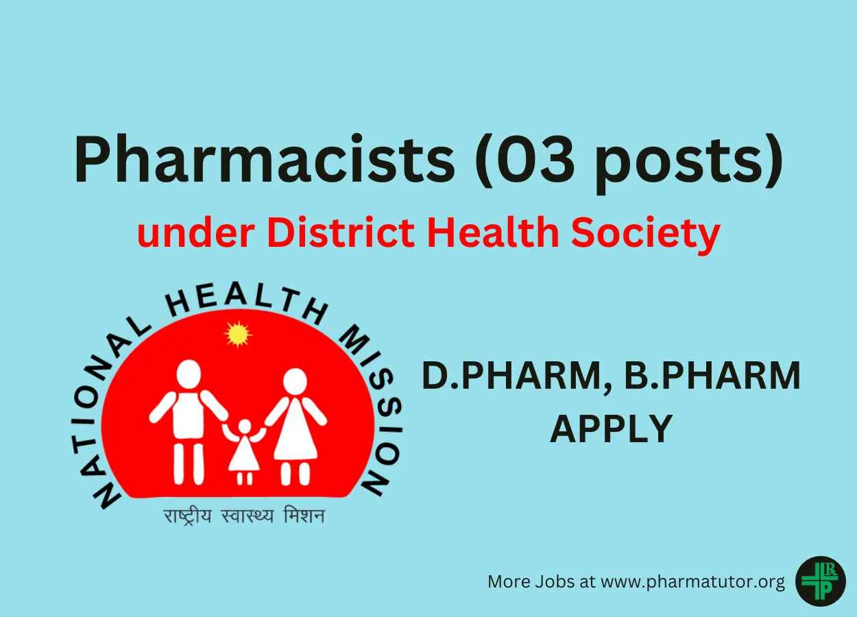 Recruitment for Pharmacists under District Health Society
