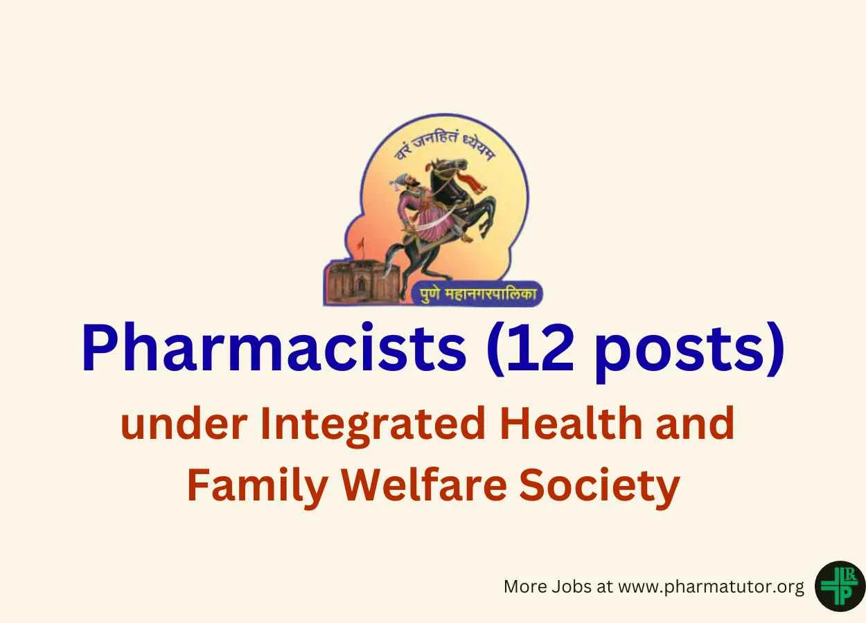 Recruitment for Pharmacists under Integrated Health and Family Welfare Society