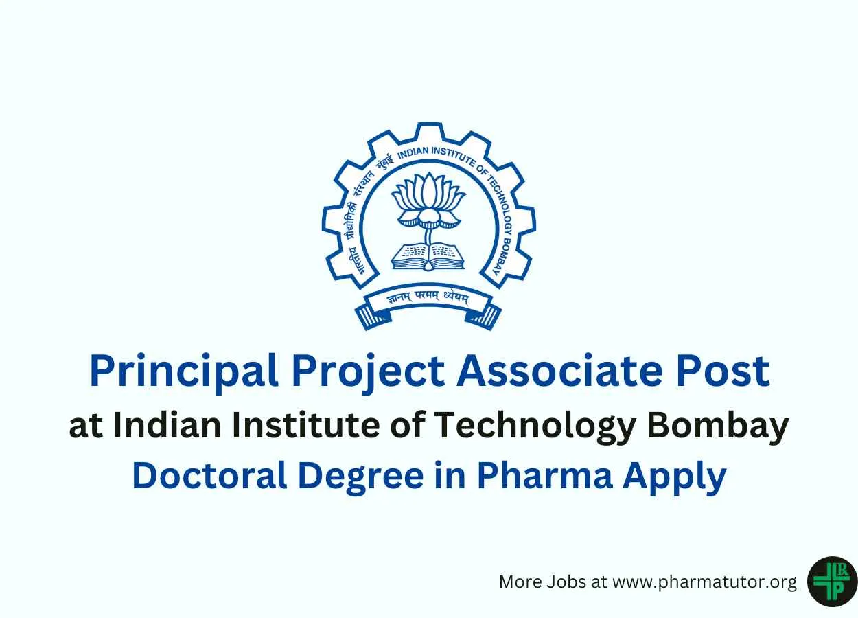 Vacancy for Principal Project Associate at IIT