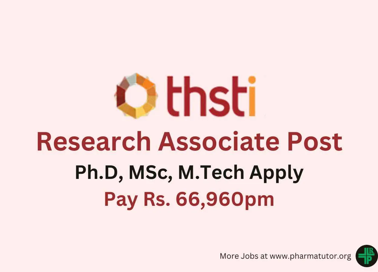 Vacancy for Research Associate at THSTI