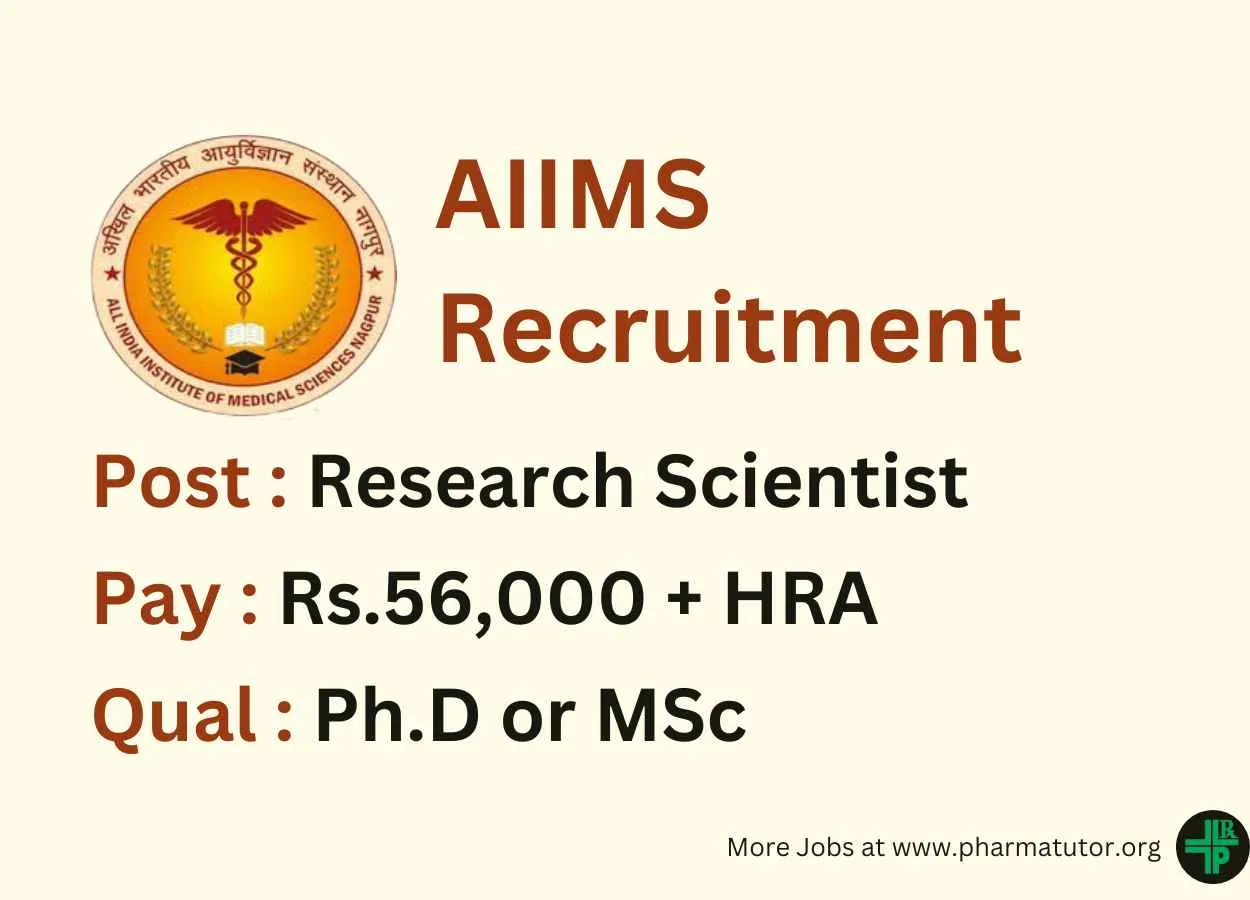 Application for the post of Research Scientist at AIIMS