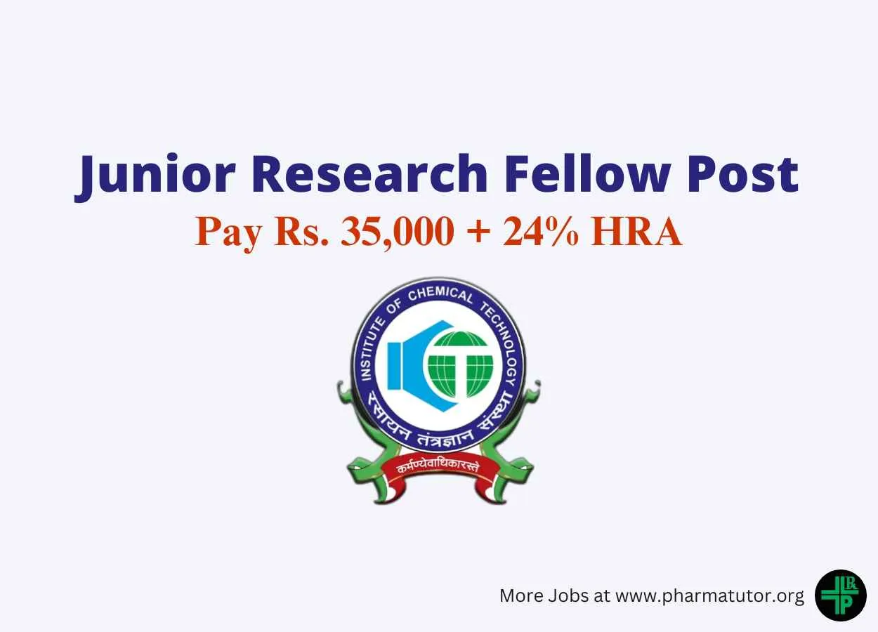 Applications are invited for Senior Research Fellow at ICT Mumbai