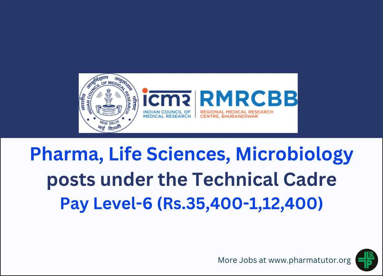 Applications invited for Post of Technical Assistant at RMRC
