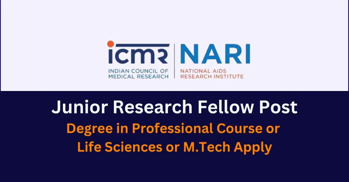Apply Online for Junior Research Fellow at NARI