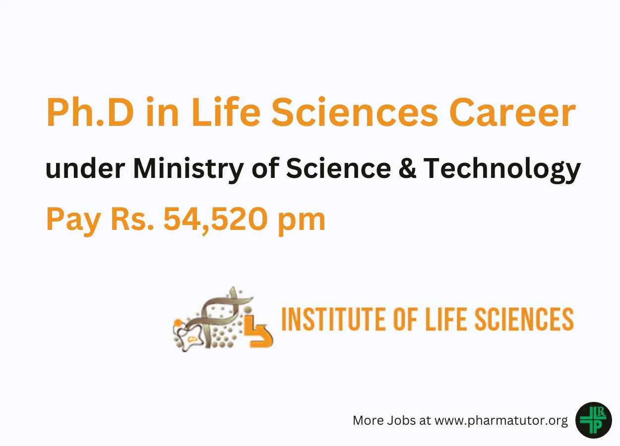 Career for Ph.D in Life Sciences under Ministry of Science & Technology