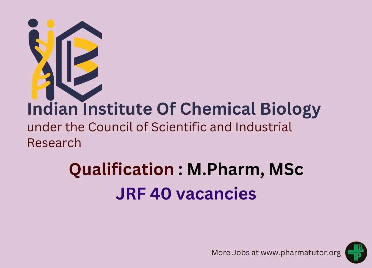 IICB invites applications for post of JRF