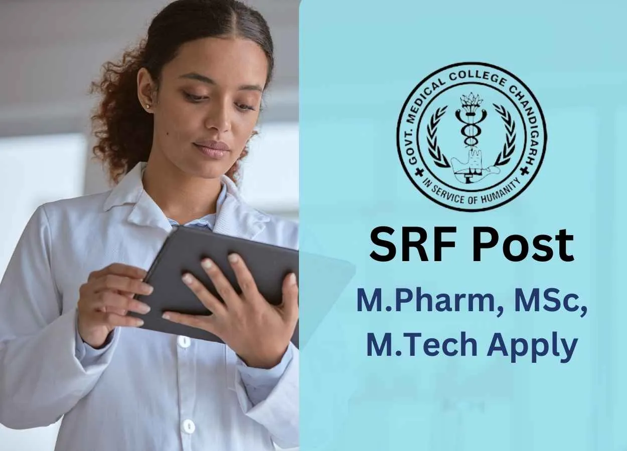 Job for M.Pharm, MSc, M.Tech as SRF at Government Medical College & Hospital