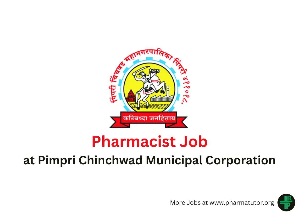 Job for Pharmacist at Pimpri Chinchwad Municipal Corporation