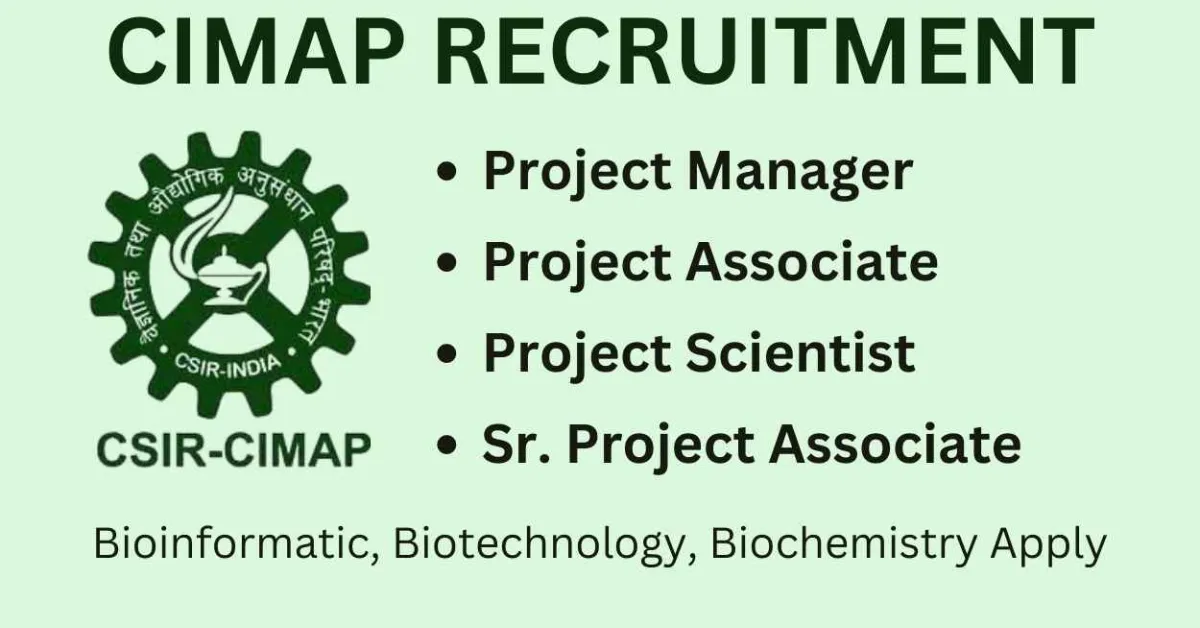 Multiple Openings at Central Institute of Medicinal and Aromatic Plants