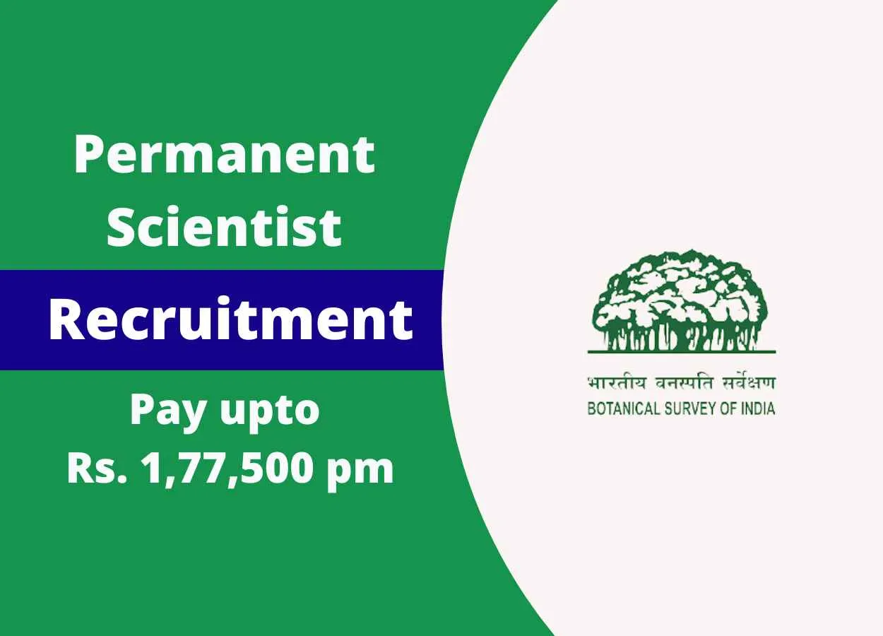 Permanent Scientist Job at Botanical Survey of India
