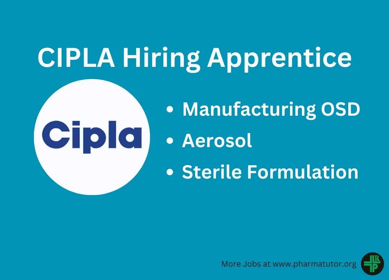 Walk in Drive for Apprentice at Cipla