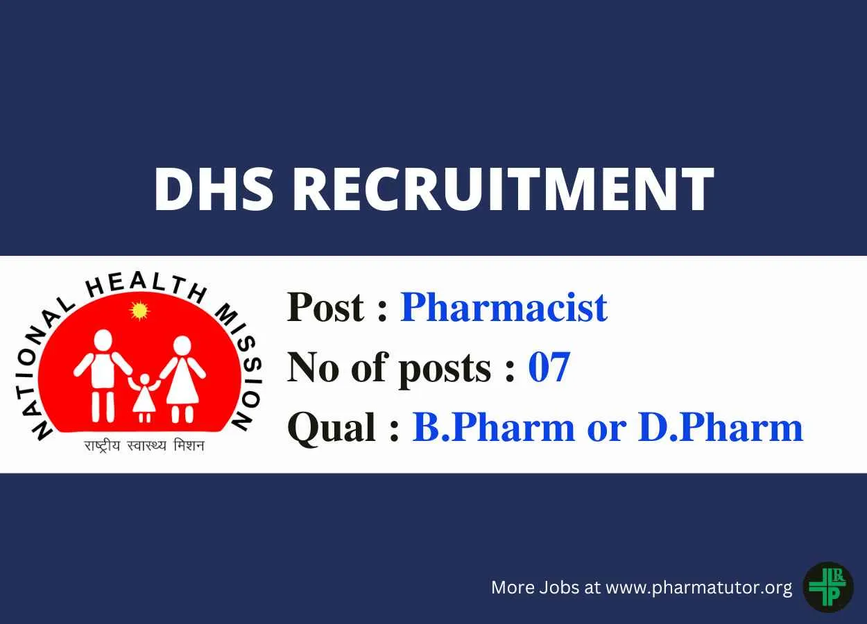 Apply Online for Pharmacists at District Health Society