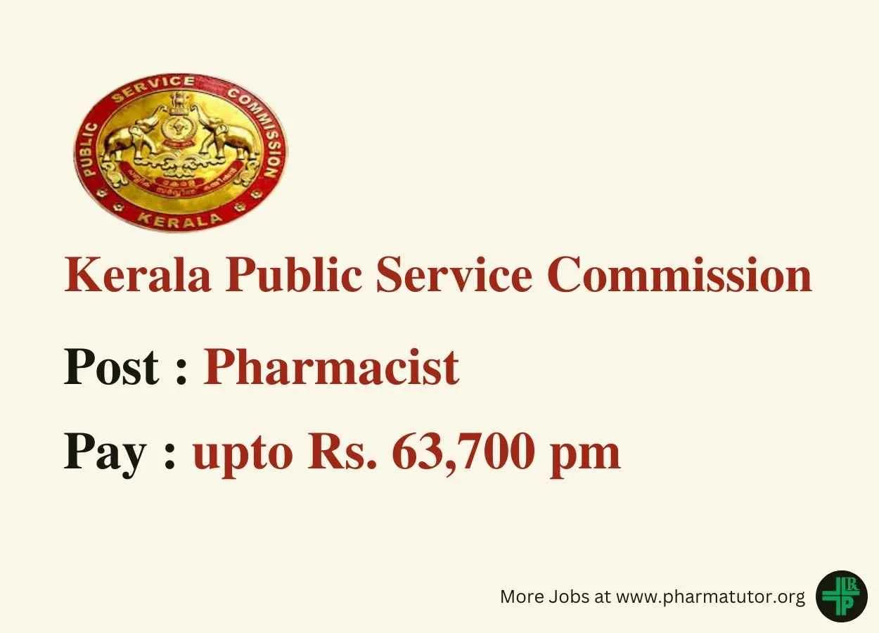 Career for Pharmacist under Public Service Commission