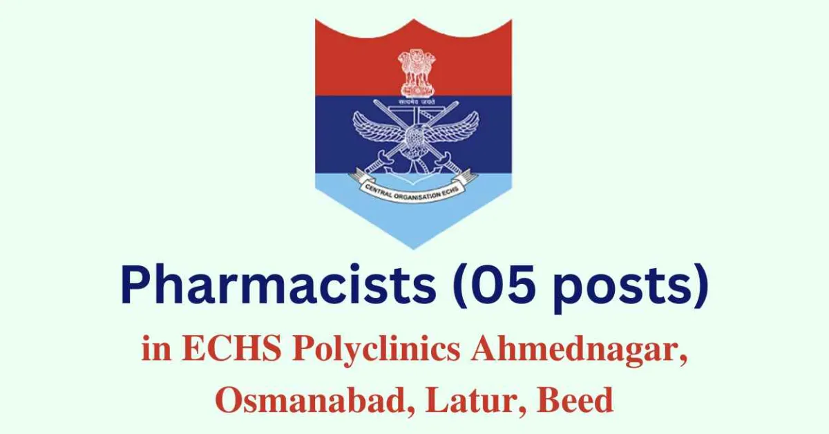 ECHS invites applications for Pharmacists