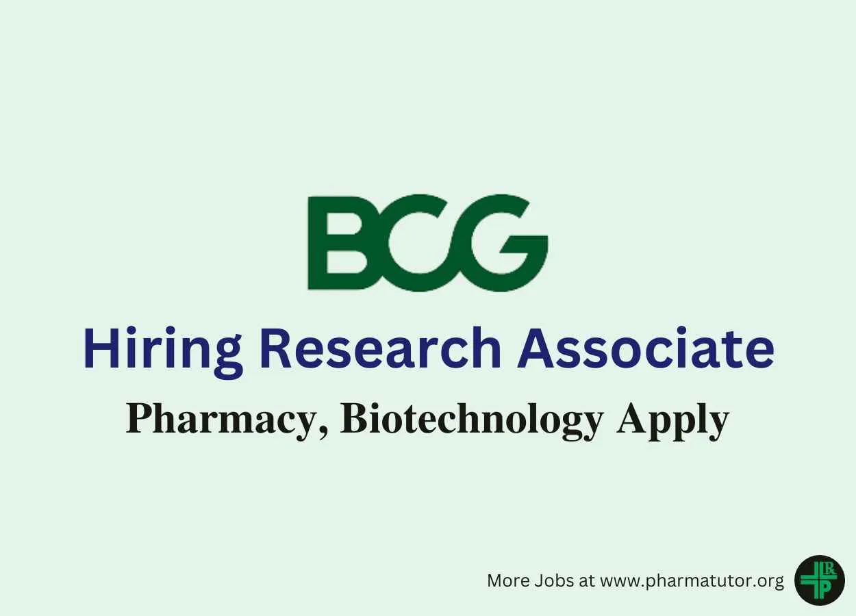 Hiring Research Associate at BCG