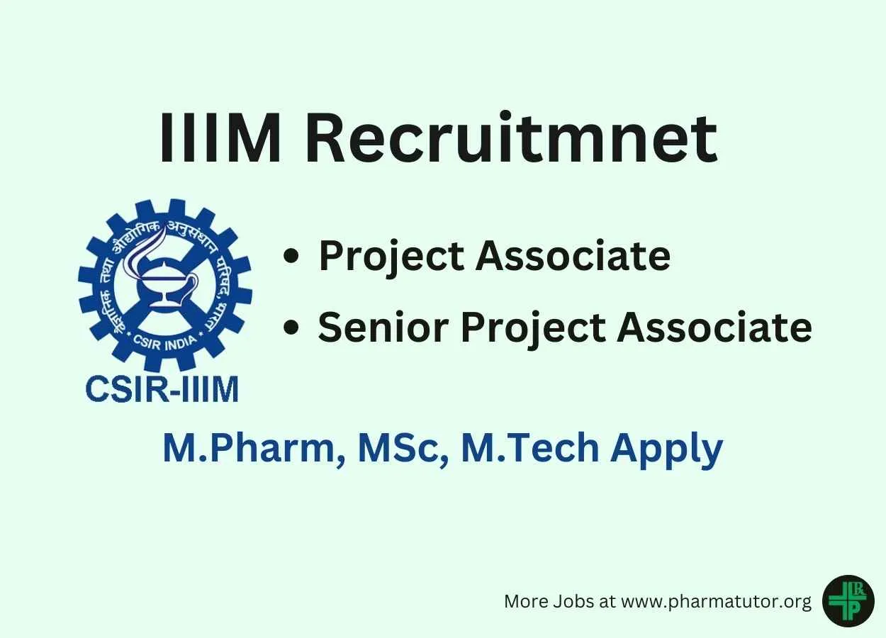 IIIM Hiring Project Associate, Senior Project Associate