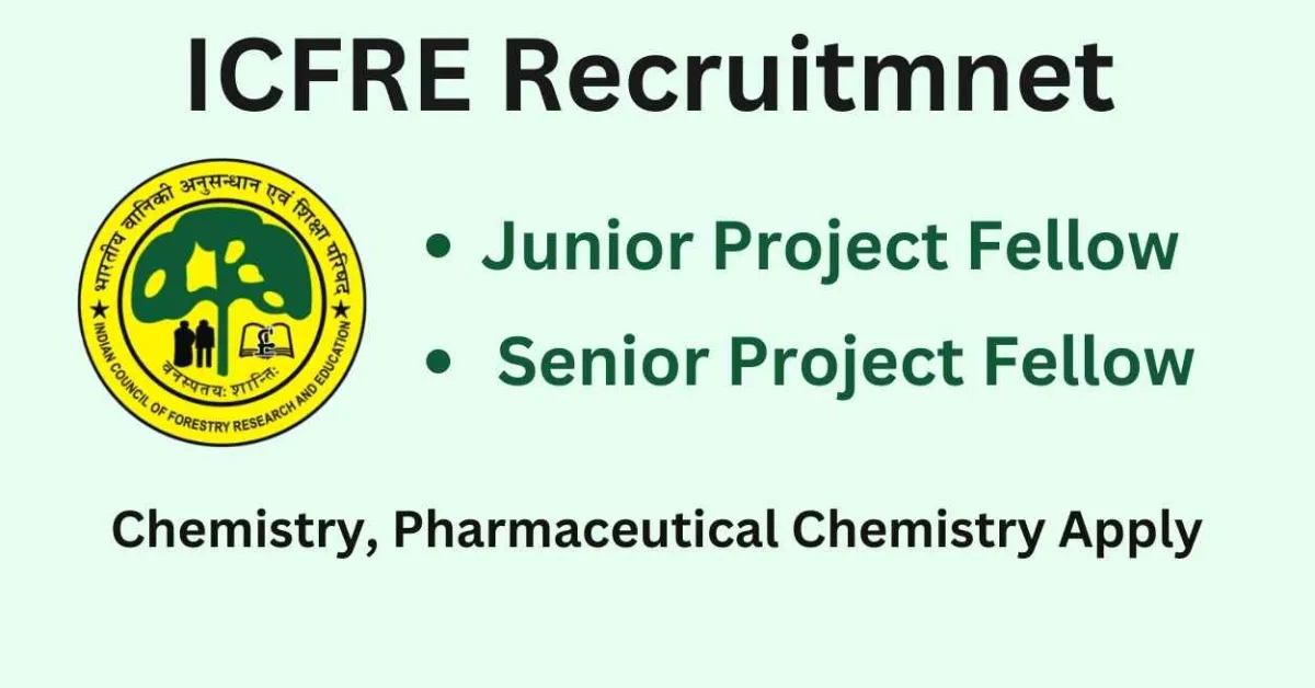 Job for Junior Project Fellow, Senior Project Fellow at ICFRE
